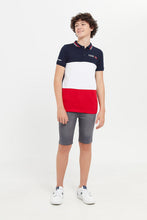 Load image into Gallery viewer, شورت بخصر مطاطي باللون الرمادي للأولاد الكبار