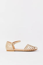 Load image into Gallery viewer, صندل مزين باللون الذهبي للبنات الكبار