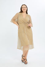 Load image into Gallery viewer, فستان بيليسي باللون الذهبي للنساء الكيرفي