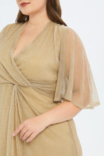 Load image into Gallery viewer, فستان بيليسي باللون الذهبي للنساء الكيرفي