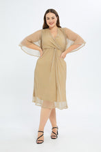 Load image into Gallery viewer, فستان بيليسي باللون الذهبي للنساء الكيرفي