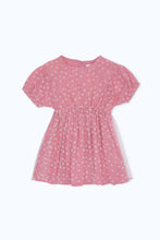 Load image into Gallery viewer, فستان مطبوع باللون الوردي للبنات الصغار