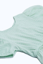 Load image into Gallery viewer, فستان جاكار أخضر للفتيات الرضع