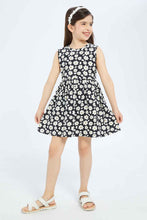 Load image into Gallery viewer, فساتين للفتيات باللونين الأسود والأصفر