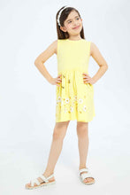 Load image into Gallery viewer, فساتين للفتيات باللونين الأسود والأصفر