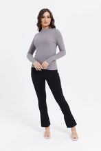 Load image into Gallery viewer, بنطلون سادة باللون الأسود للنساء