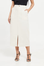 Load image into Gallery viewer, تنورة بيج من نسيج التويل: بيج