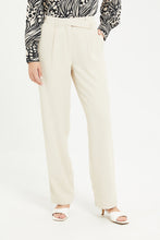Load image into Gallery viewer, بنطلون نسائي واسع الساق بخصر غير متماثل من إكرو