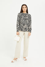 Load image into Gallery viewer, بنطلون نسائي واسع الساق بخصر غير متماثل من إكرو