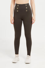 Load image into Gallery viewer, بنطال بونتي أخضر مع أزرار