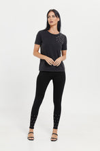 Load image into Gallery viewer, سروال لؤلؤي أسود