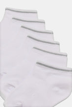 Load image into Gallery viewer, طقم جوارب طول الكاحل باللون الأبيض للأولاد الرضّع (3 أزواج)