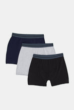 Load image into Gallery viewer, طقم بوكسر بألوان متنوعة للأولاد الكبار (3 قطع)