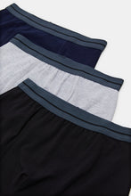 Load image into Gallery viewer, طقم بوكسر بألوان متنوعة للأولاد الكبار (3 قطع)