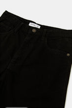 Load image into Gallery viewer, بنطال جينز أسود فضفاض مناسب للأولاد