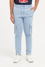 Load image into Gallery viewer, بنطلون جنز ازرق دونيم
