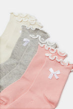 Load image into Gallery viewer, مجموعة جوارب مزخرفة متنوعة للفتيات الرضع (4 أزواج)