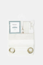 Load image into Gallery viewer, ستارة شفافة مخططة باللون العاجي والبيج (قطعة واحدة)