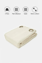 Load image into Gallery viewer, ستارة تعتيم بلون بيج سادة (زوج واحد)