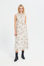 Load image into Gallery viewer, فستان مطبوع باللون البيج للنساء