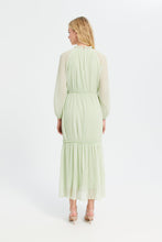 Load image into Gallery viewer, فستان بكسرات باللون النعناعي للنساء