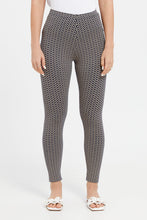 Load image into Gallery viewer, ليغينغز مطبوع باللون البيج والأسود للنساء