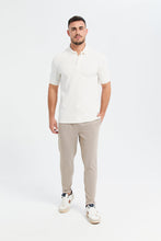 Load image into Gallery viewer, بنطلون بخصر مطاطي باللون البيج للرجال