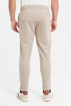 Load image into Gallery viewer, بنطلون بخصر مطاطي باللون البيج للرجال