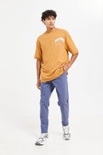 Load image into Gallery viewer, بنطلون بخصر مطاطي باللون الأزرق للرجال