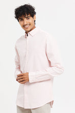 Load image into Gallery viewer, قميص أوكسفورد بكاروهات باللون الوردي للرجال
