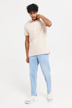 Load image into Gallery viewer, قميص بولو مطبوع باللون الوردي للرجال