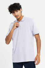 Load image into Gallery viewer, قميص بولو سادة باللون الليلك للرجال
