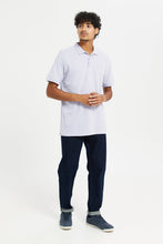 Load image into Gallery viewer, قميص بولو سادة باللون الليلك للرجال