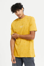 Load image into Gallery viewer, تيشيرت برقبة دائرية مطبوع باللون المسطرد للرجال