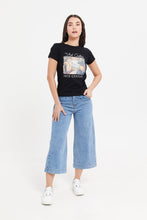 Load image into Gallery viewer, تي شيرت أسود اللون