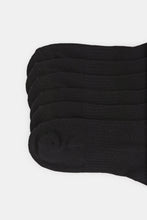 Load image into Gallery viewer, طقم جوارب سادة باللون الأسود للرجال (3 أزواج)