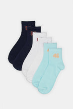 Load image into Gallery viewer, مجموعة جوارب مطبوعة بالأرقام متعدد الألوان للرجال (3 قطع)