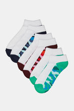 Load image into Gallery viewer, مجموعة جوارب مطبوع متعدد الألوان للرجال (3 قطع)