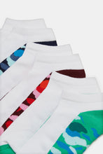 Load image into Gallery viewer, مجموعة جوارب مطبوع متعدد الألوان للرجال (3 قطع)