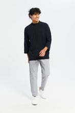 Load image into Gallery viewer, تيشيرت كورتا باللون الأسود للرجال