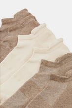 Load image into Gallery viewer, طقم جوارب سادة بطول الكاحل متعدد الألوان للرجال (3 أزواج)