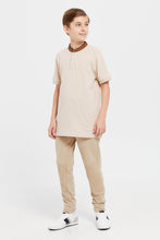 Load image into Gallery viewer, قميص بولو بياقة ماندارين بيج للأولاد الكبار