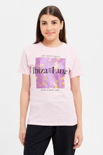 Load image into Gallery viewer, تي شيرت برسومات وردية للفتيات الكبيرات