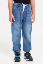 Load image into Gallery viewer, بنطال رياضي للأولاد باللون الأزرق فضفاض