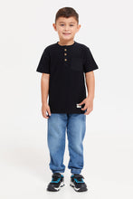 Load image into Gallery viewer, بنطال رياضي للأولاد باللون الأزرق فضفاض