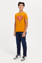 Load image into Gallery viewer, تي شيرت للأولاد الكبار الخردل سوبرمان