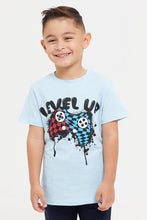 Load image into Gallery viewer, تي شيرت للأولاد بطبعة باللون الأزرق