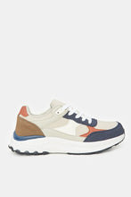 Load image into Gallery viewer, سنيكرز بألوان متداخلة مع رباط للرجال