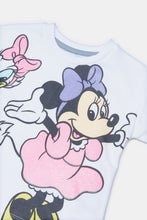 Load image into Gallery viewer, مجموعة ديزي وميكي باللون الأزرق للفتيات الصغيرات (قطعتان)