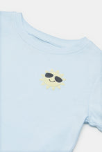 Load image into Gallery viewer, تيشيرت بطبعة سيارة باللون الأزرق للأولاد الرضع